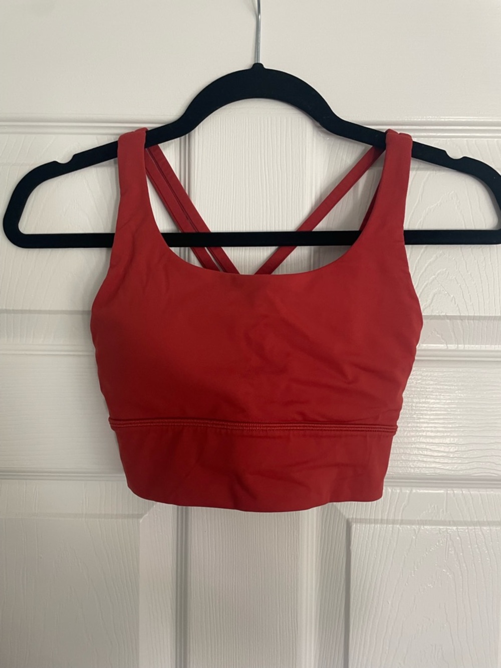Red Cropped Sports Bralette - Women Intimates & Sleepwear